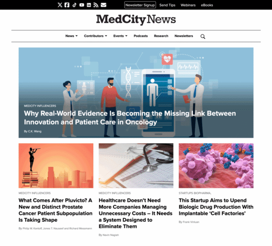 MedCityNews.com homepage